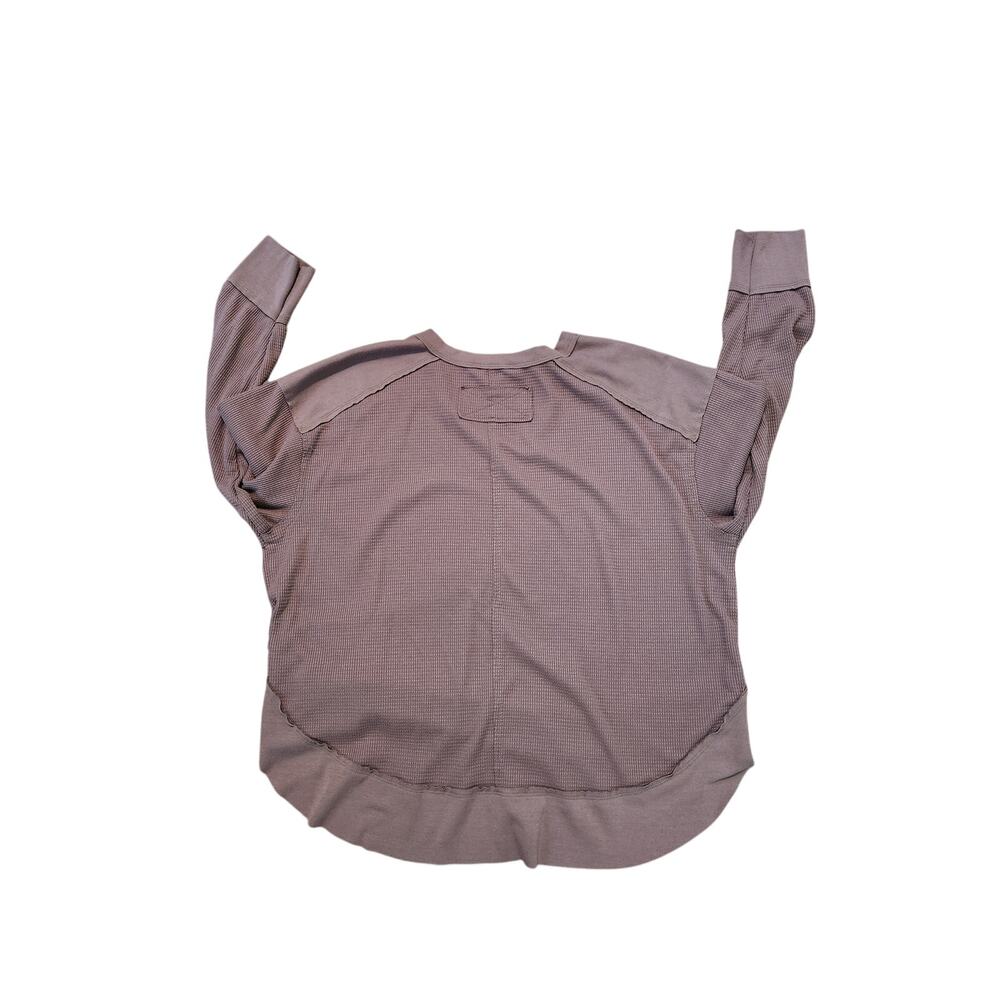 Joy Lab Brown Ribbed Layered Sweatshirt Top Medium Athleisure - Picture 3 of 5